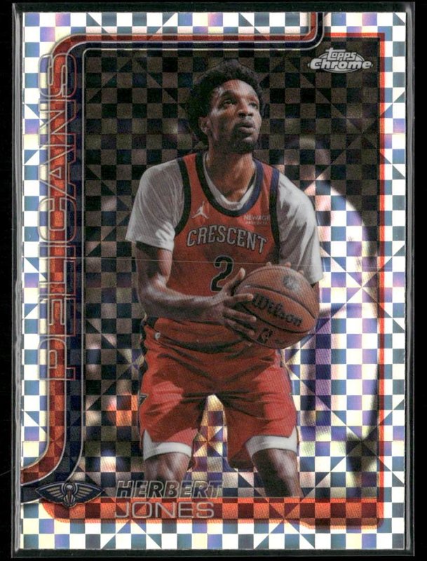 2025-26 Topps Chrome Update #114 Herbert Jones X-Fractor