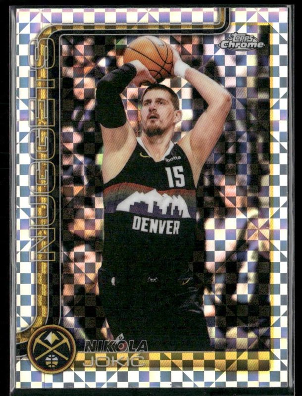 2025-26 Topps Chrome Update #12 Nikola Jokić X-Fractor