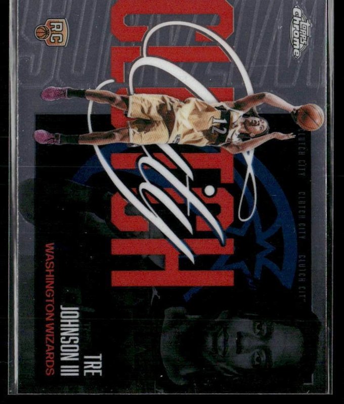 2025-26 Topps Chrome Update #YQ-7 Tre Johnson III Clutch City