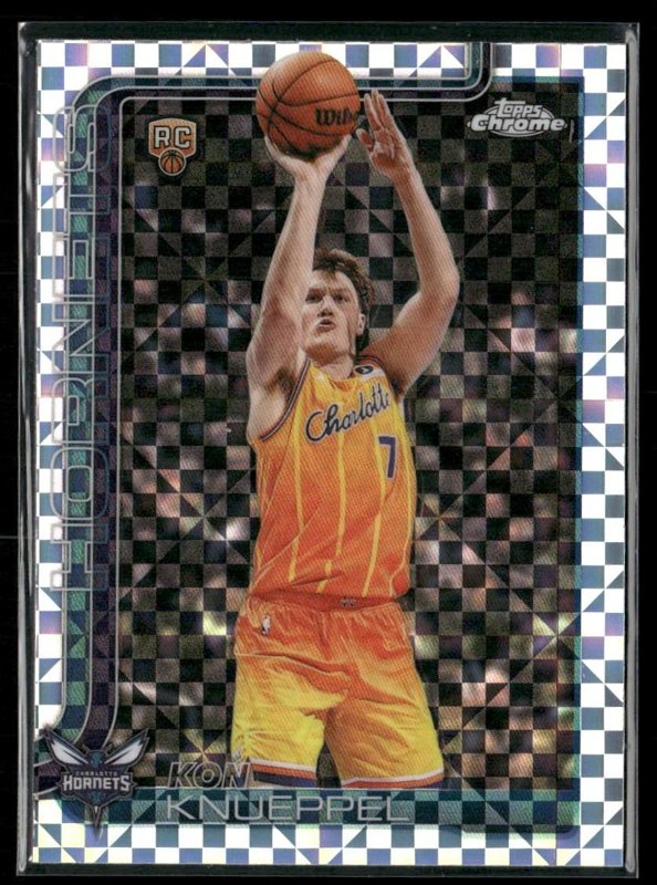 2025-26 Topps Chrome Update #154 Kon Knueppel X-Fractor