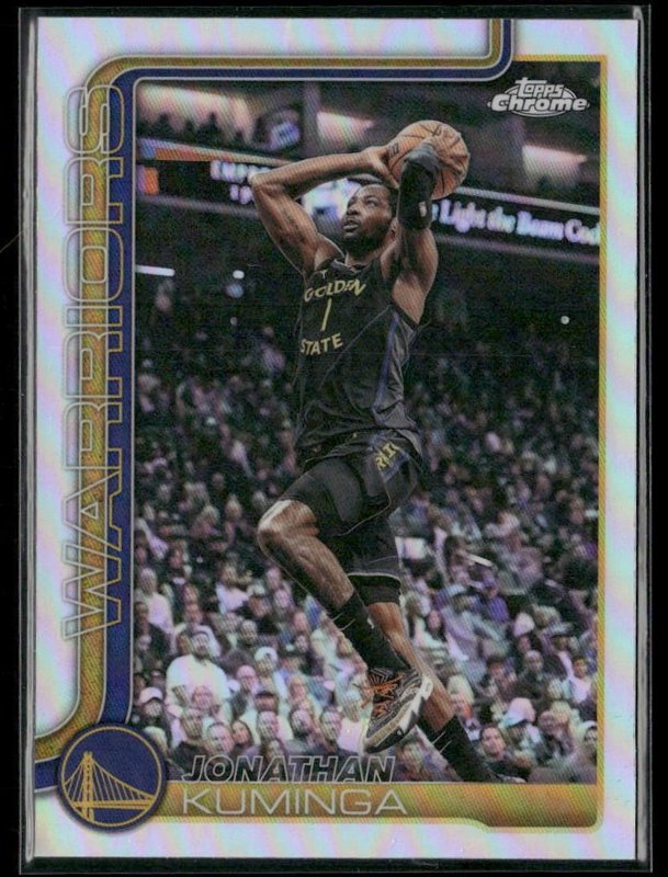 2025-26 Topps Chrome Update #98 Jonathan Kuminga Refractor