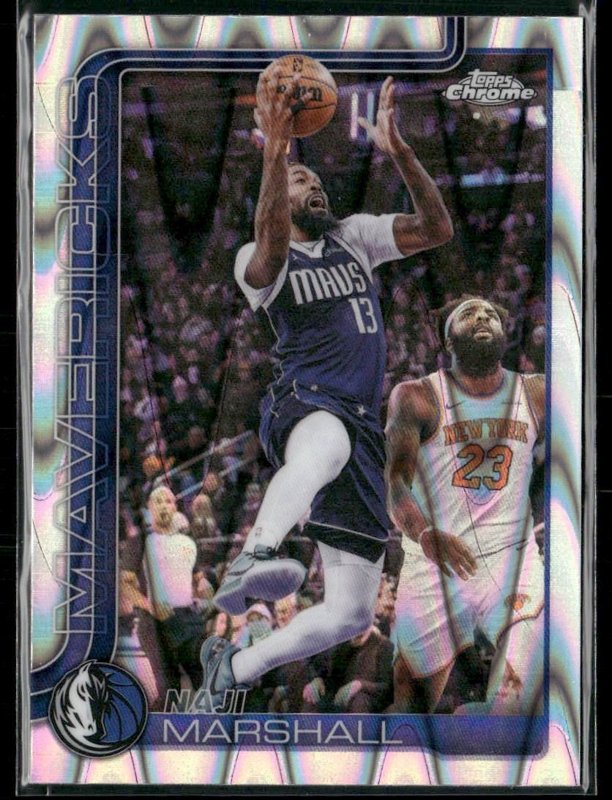 2025-26 Topps Chrome Update #120 Naji Marshall RayWave Refractor