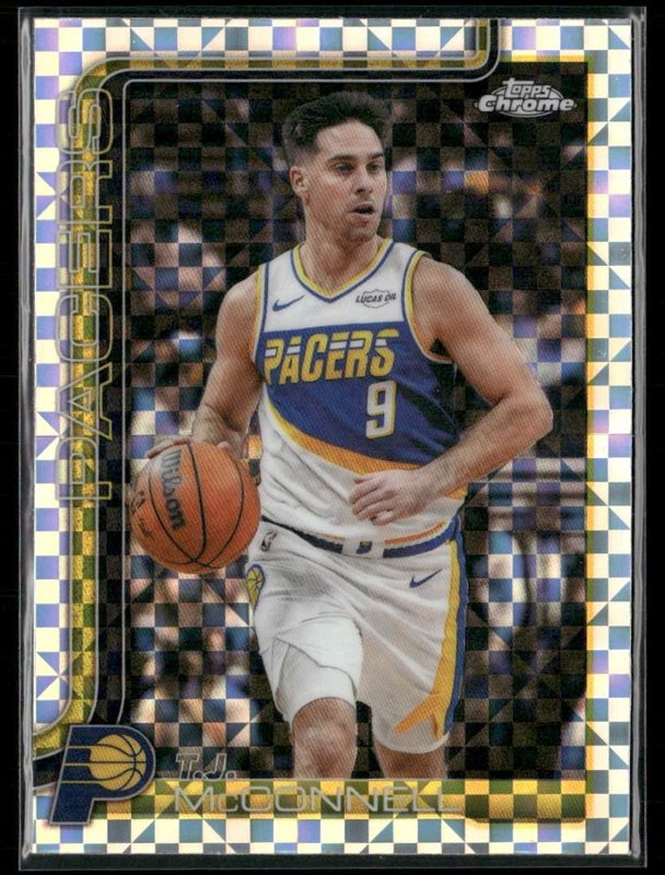 2025-26 Topps Chrome Update #125 T.J. McConnell X-Fractor