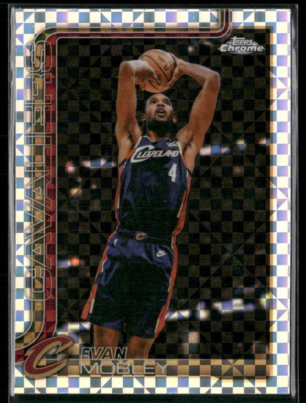 2025-26 Topps Chrome Update #25 Evan Mobley X-Fractor