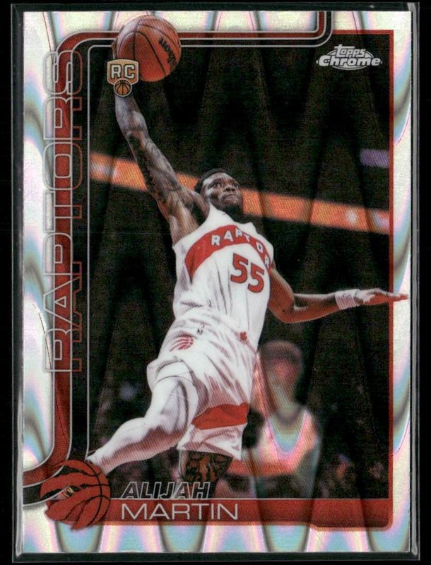 2025-26 Topps Chrome Update #190 Alijah Martin RayWave Refractor