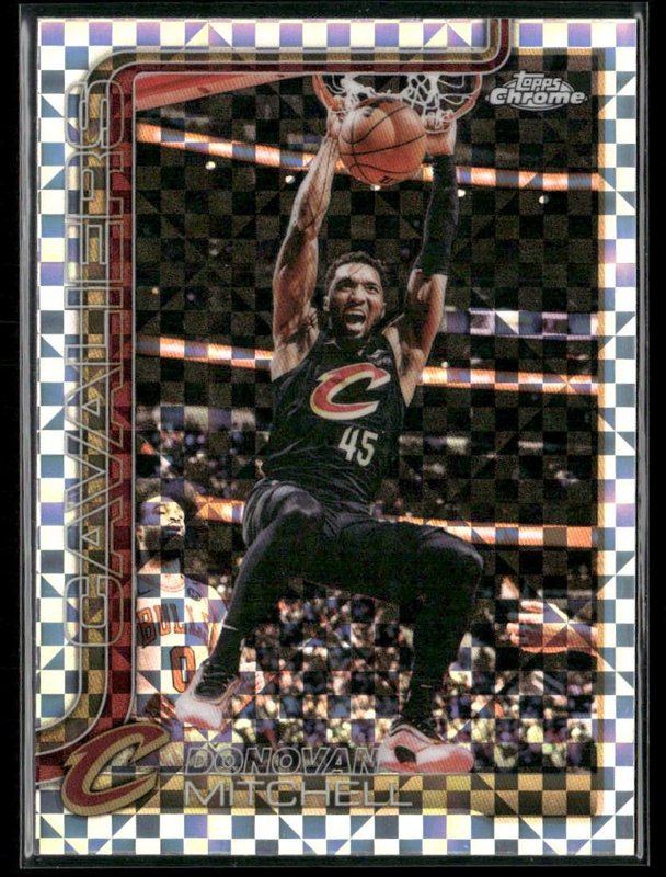 2025-26 Topps Chrome Update #19 Donovan Mitchell X-Fractor