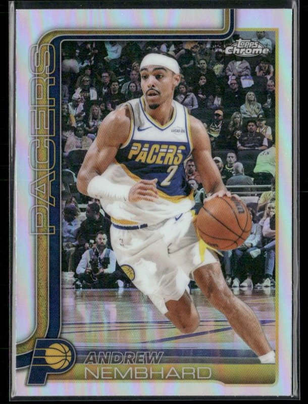 2025-26 Topps Chrome Update #68 Andrew Nembhard Refractor