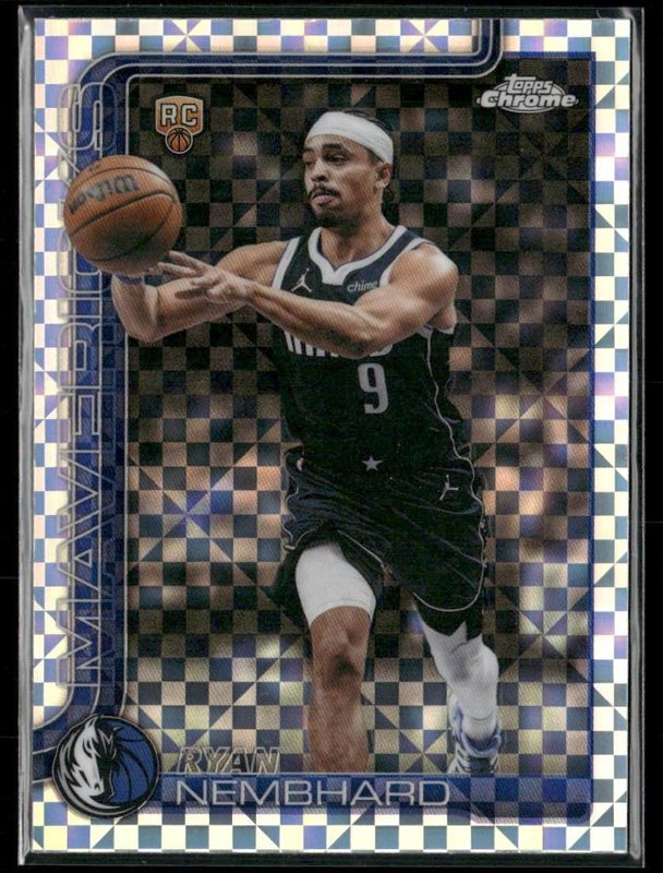 2025-26 Topps Chrome Update #187 Ryan Nembhard X-Fractor