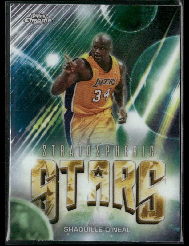 2025-26 Topps Chrome Update #ST-21 Shaquille O’Neal Stratospheric Stars
