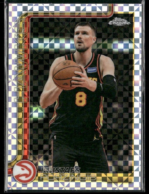2025-26 Topps Chrome Update #65 Kristaps Porzingis X-Fractor