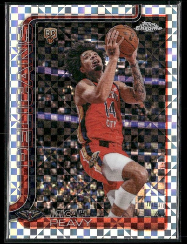 2025-26 Topps Chrome Update #191 Micah Peavy X-Fractor