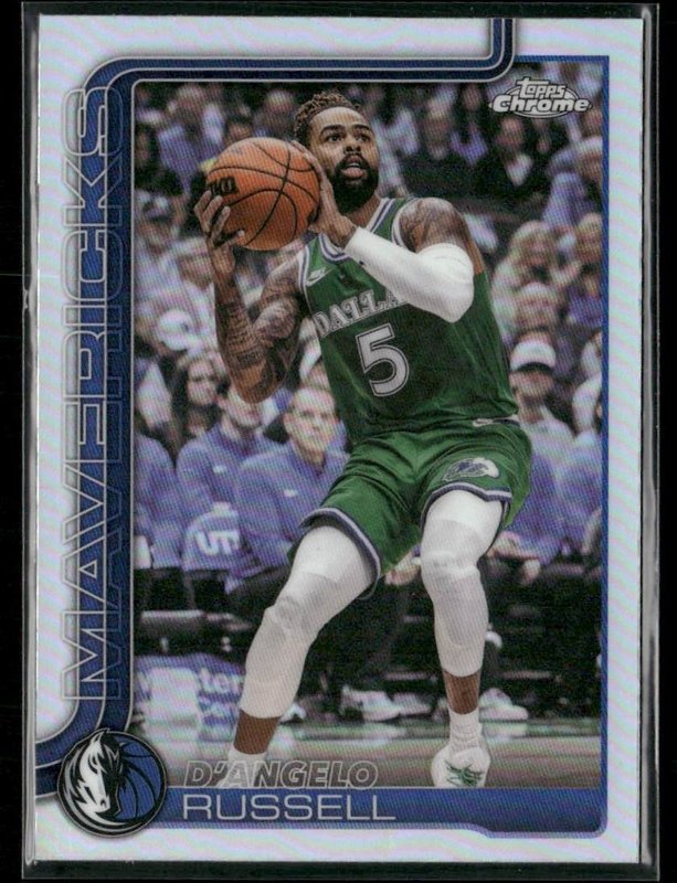 2025-26 Topps Chrome Update #90 D’Angelo Russell Refractor