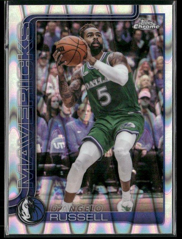 2025-26 Topps Chrome Update #90 D’Angelo Russell RayWave Refractor