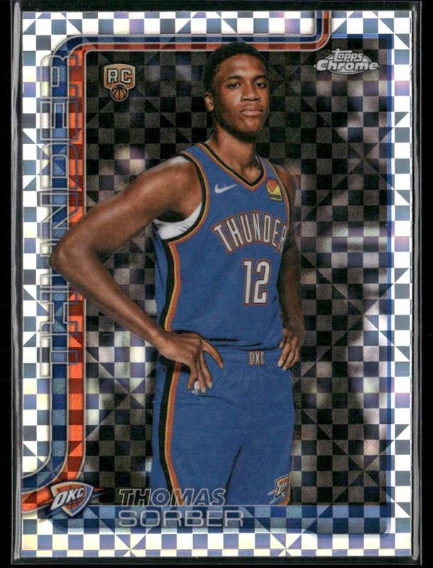 2025-26 Topps Chrome Update #165 Thomas Sorber X-Fractor
