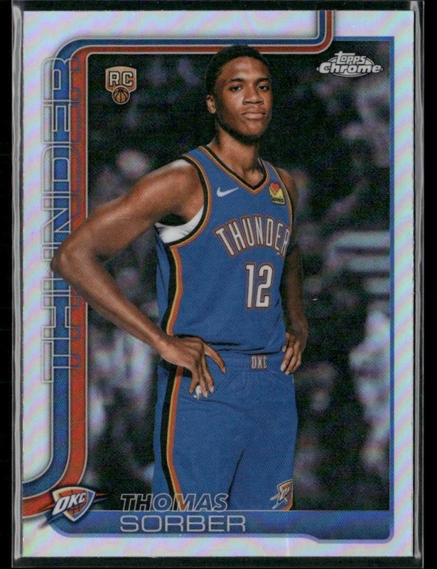 2025-26 Topps Chrome Update #165 Thomas Sorber Refractor