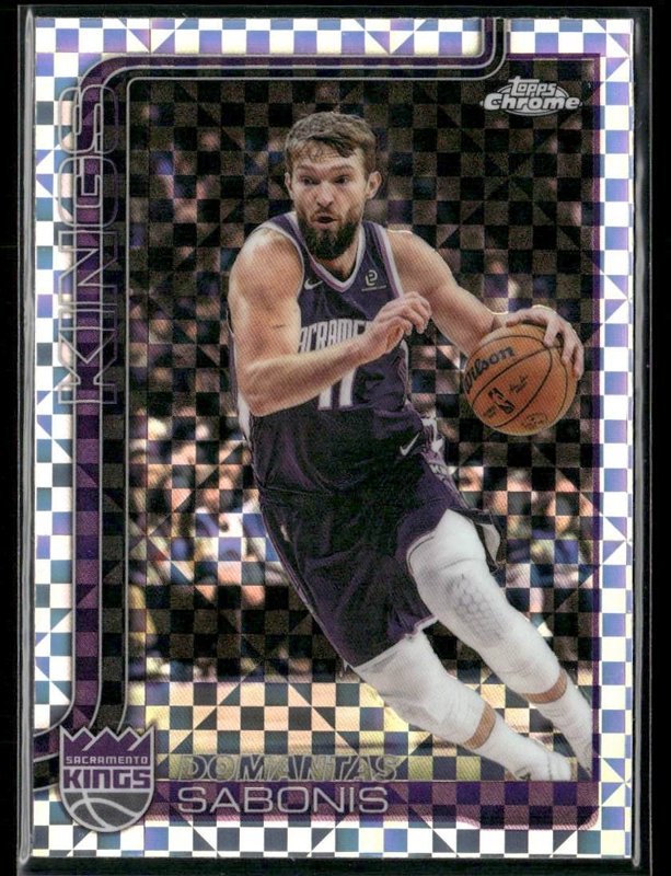 2025-26 Topps Chrome Update #34 Domantas Sabonis X-Fractor