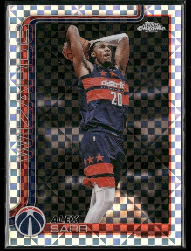 2025-26 Topps Chrome Update #87 Alex Sarr X-Fractor