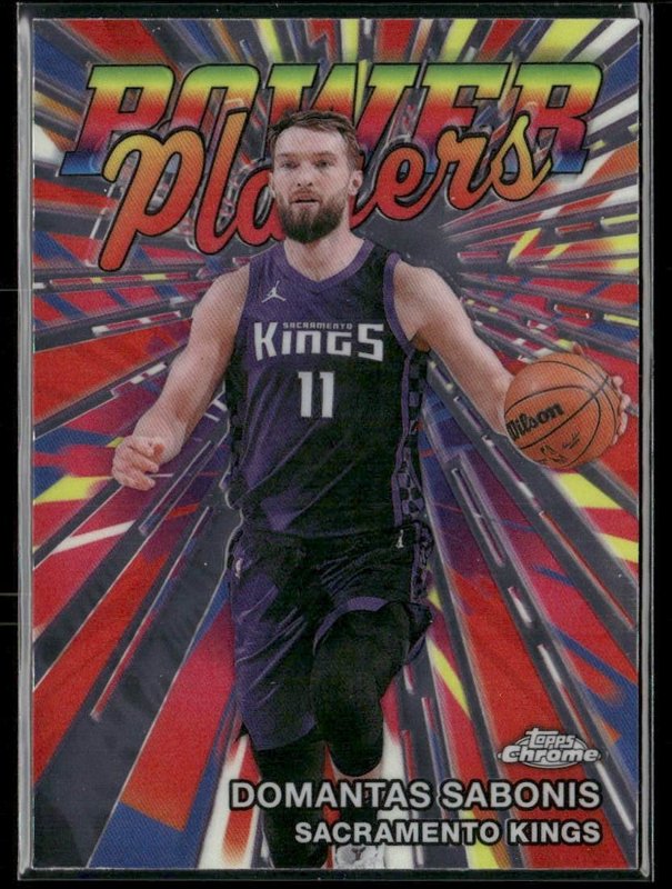 2025-26 Topps Chrome Update #PP-6 Domantas Sabonis Power Players