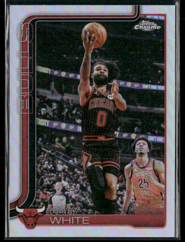 2025-26 Topps Chrome Update #93 Coby White Refractor