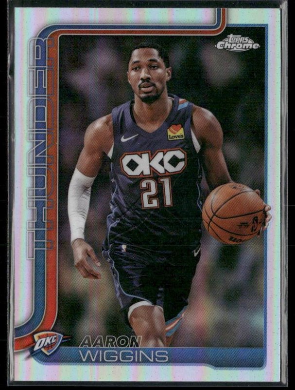 2025-26 Topps Chrome Update #132 Aaron Wiggins Refractor