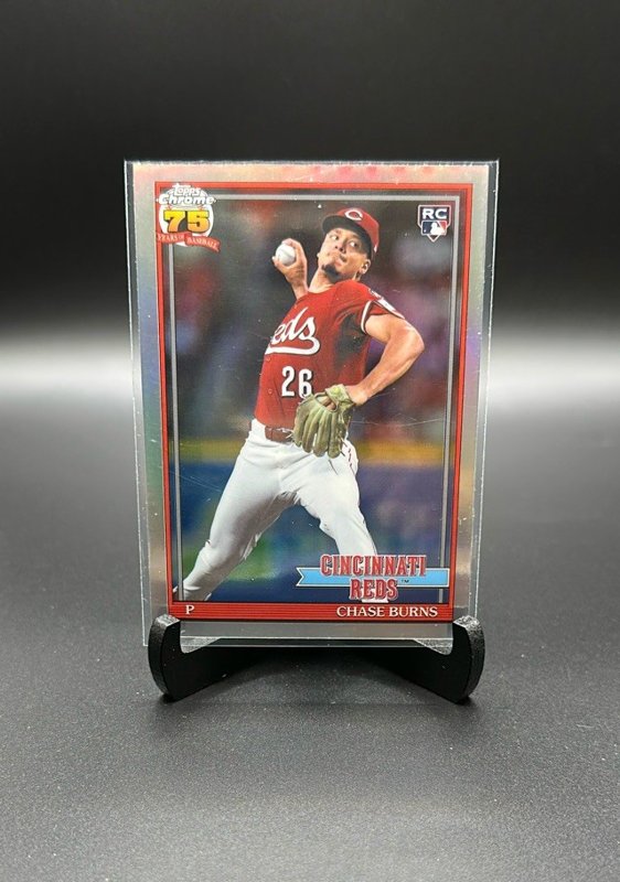 2026 Topps Chrome #91CB-25 Chase Burns 1991 Topps Baseball 35th Anniversary