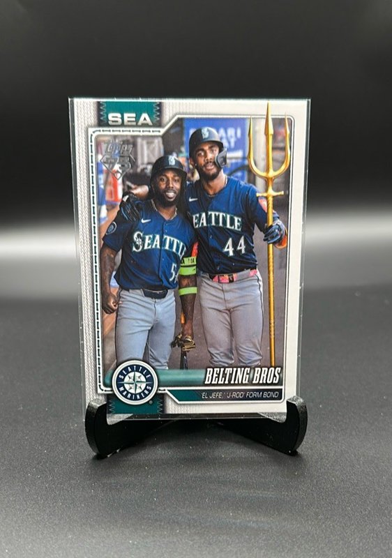 2026 Topps #369 Belting Bros (Randy Arozarena / Julio Rodriguez)