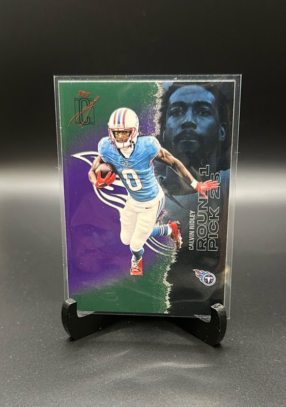 2025 Topps Signature Class #99 Calvin Ridley Green & Purple
