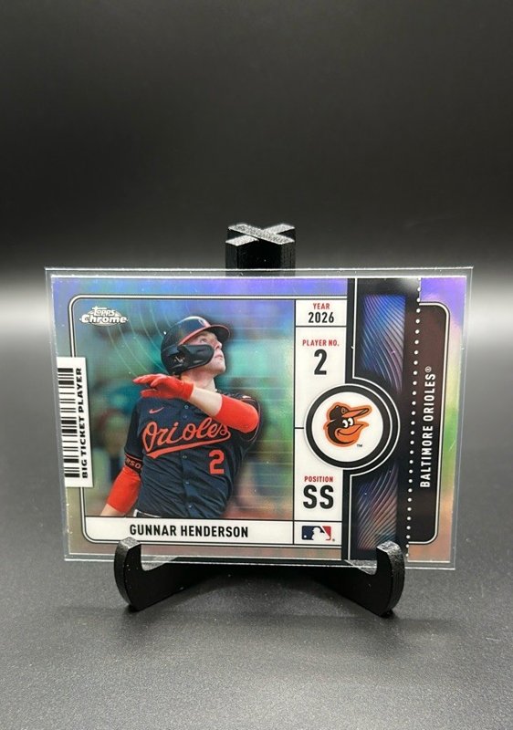 2026 Topps Chrome #BTP-4 Gunnar Henderson Big Ticket Players