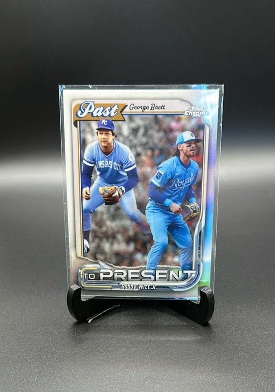2026 Topps Chrome #PTP-17 George Brett / Bobby Witt Jr. Past to Present