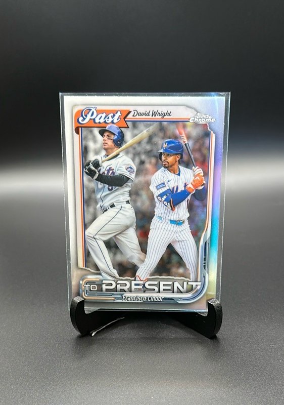 2026 Topps Chrome #PTP-14 Francisco Lindor / David Wright Past to Present