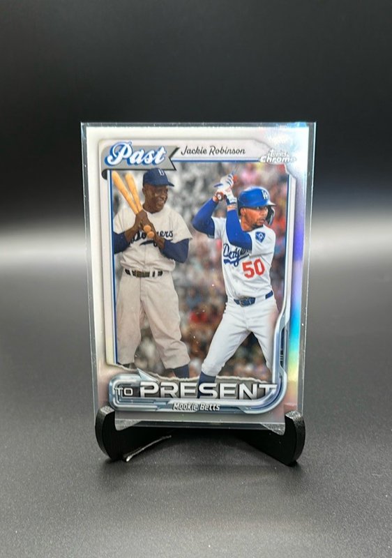 2026 Topps Chrome #PTP-3 Jackie Robinson / Mookie Betts Past to Present