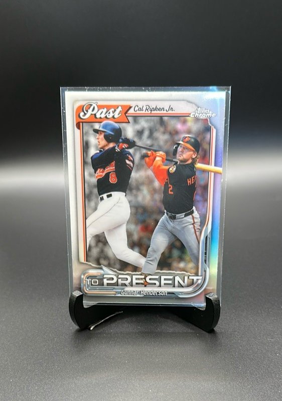 2026 Topps Chrome #PTP-18 Cal Ripken Jr. / Gunnar Henderson Past to Present