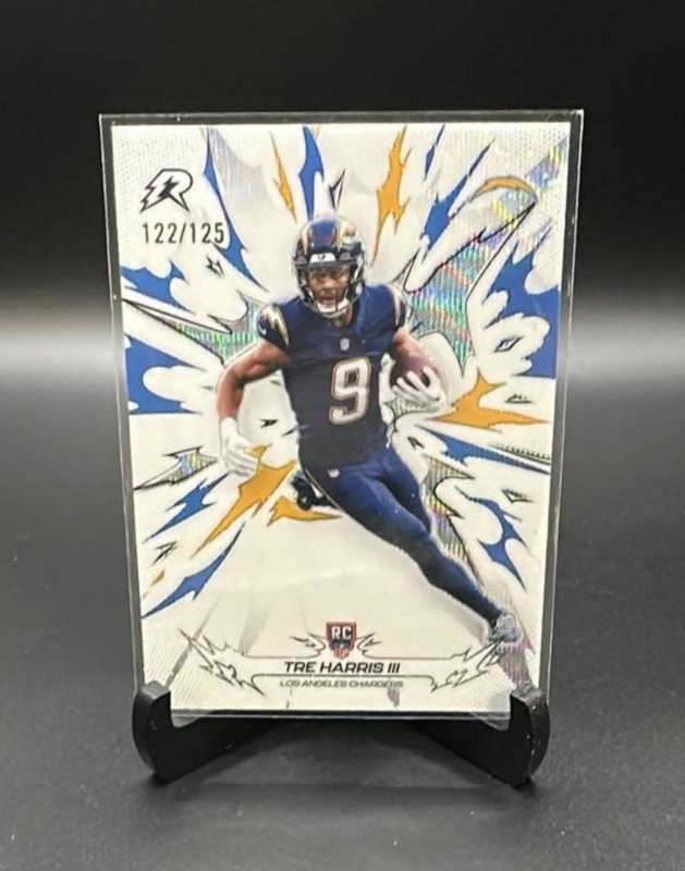 TRE HARRIS III 2025 TOPPS RESURGENCE #151 RC LA CHARGERS  NUMBERED /125