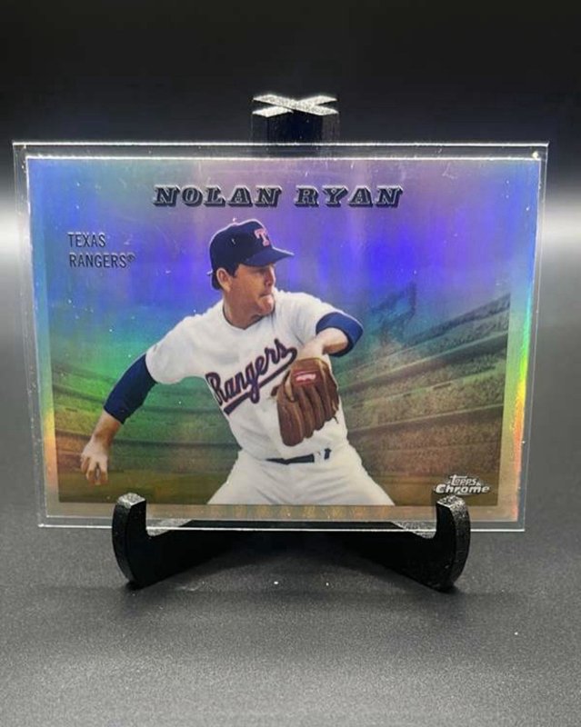 2025 Topps Chrome Platinum Nolan Ryan Rails and Sails Refractor Rangers 55RS-15