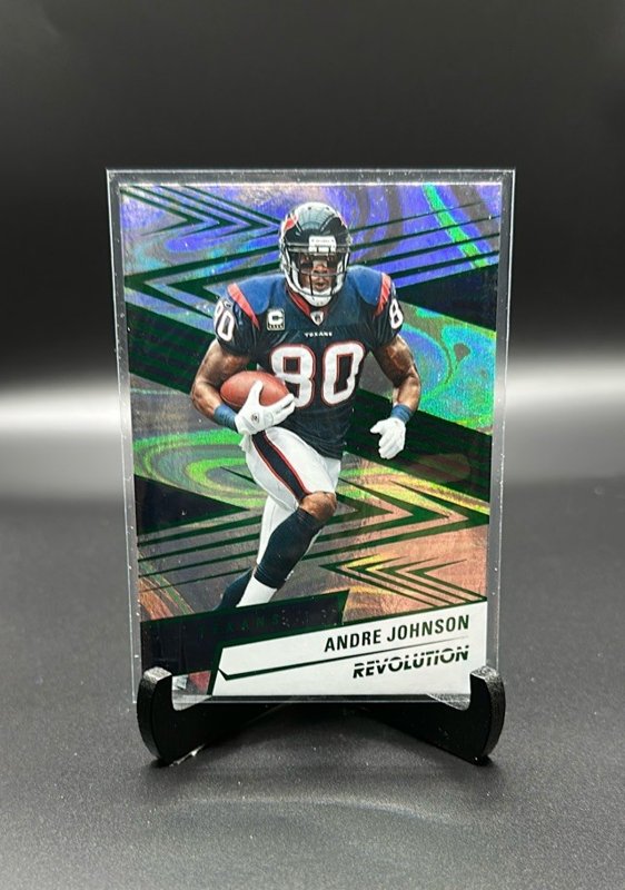 2025 Panini Revolution #188 Andre Johnson Green Cosmo #/199