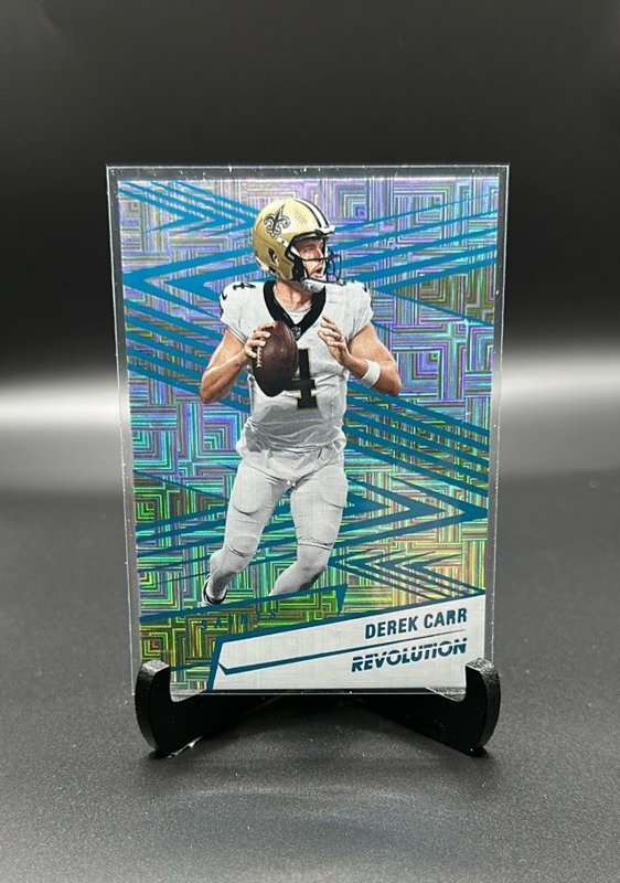 2025 Panini Revolution #27 Derek Carr Teal Levels #/499