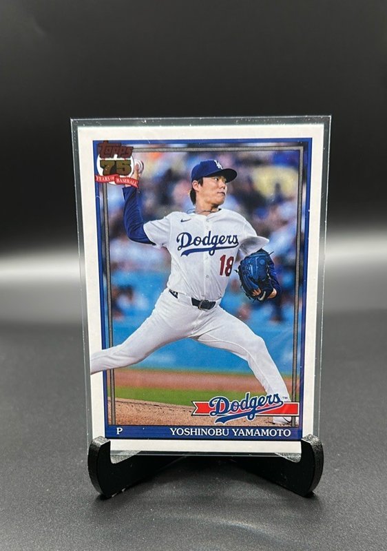 2026 Topps #T91-55 Yoshinobu Yamamoto 1991 Topps Baseball (Series One)