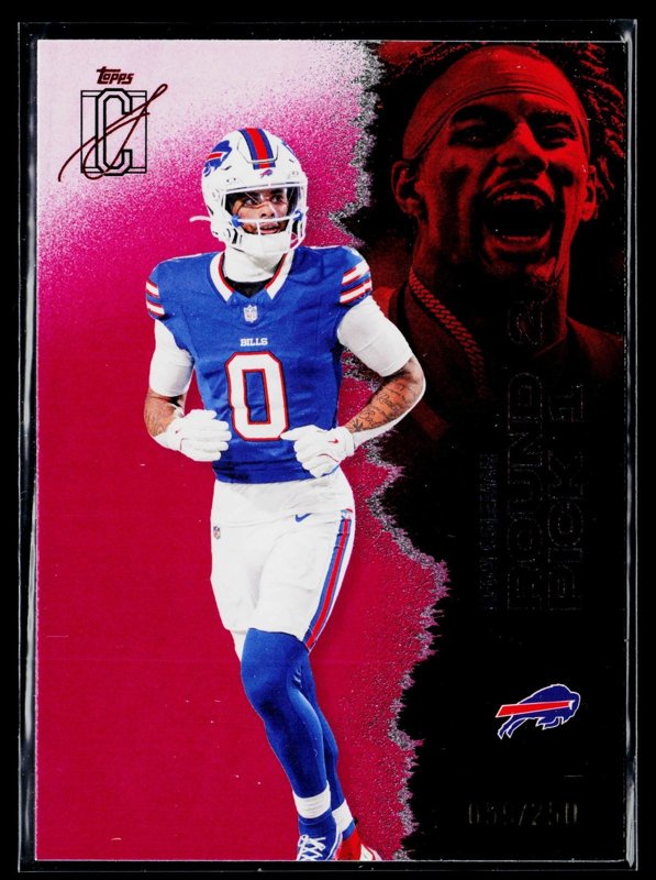 2025 Topps Signature Class #64 Keon Coleman Magenta #/250