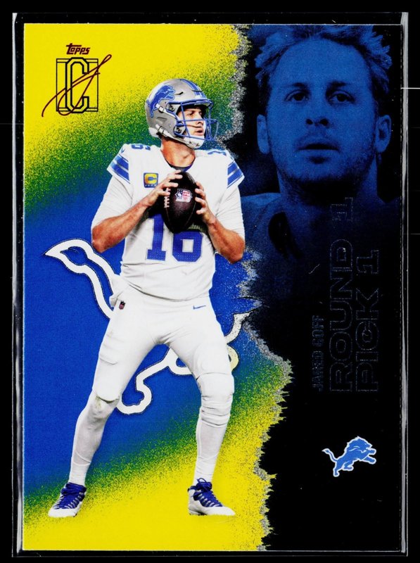 2025 Topps Signature Class #58 Jared Goff Blue & Yellow