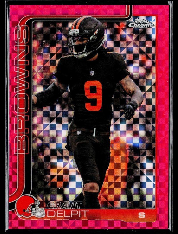 2025 Topps Chrome #66 Grant Delpit Pink X-Fractor