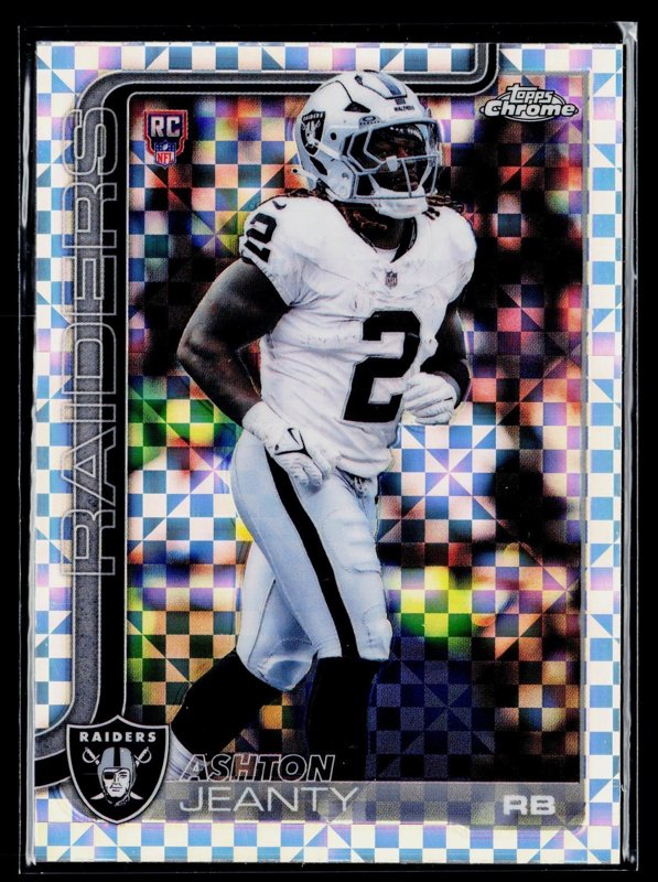2025 Topps Chrome #322 Ashton Jeanty X-Fractor