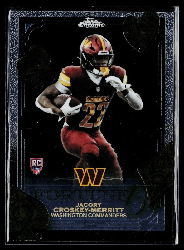 2025 Topps Chrome #F15-29 Jacory Croskey-Merritt Fortune 15