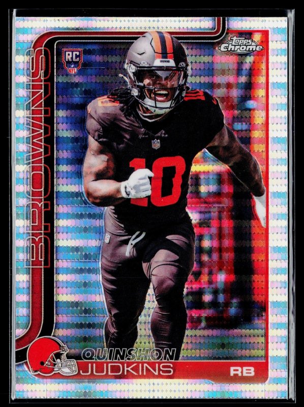 2025 Topps Chrome #325 Quinshon Judkins Pulsar Refractor