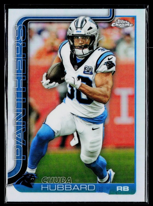 2025 Topps Chrome #42 Chuba Hubbard Refractor