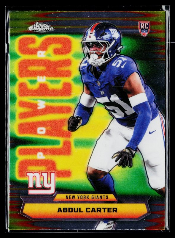 2025 Topps Chrome #PP-40 Abdul Carter Power Players