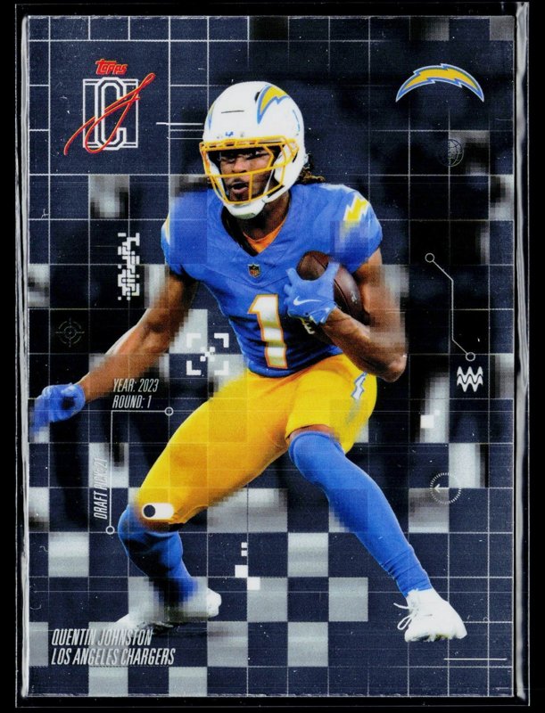 2025 Topps Signature Class #AI-16 Quentin Johnston After Image