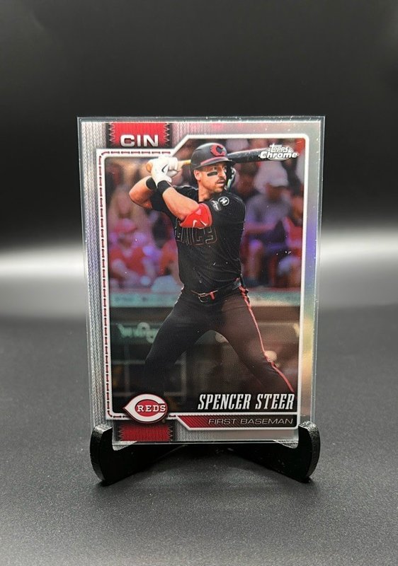 2026 Topps Chrome #40 Spencer Steer Refractors
