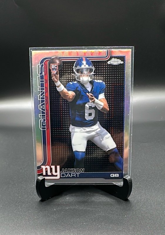 2025 Topps Chrome #306 Jaxson Dart Lightboard Logo