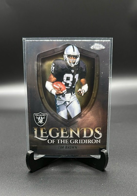 2025 Topps Chrome #LOG-22 Tim Brown Legends of the Gridiron