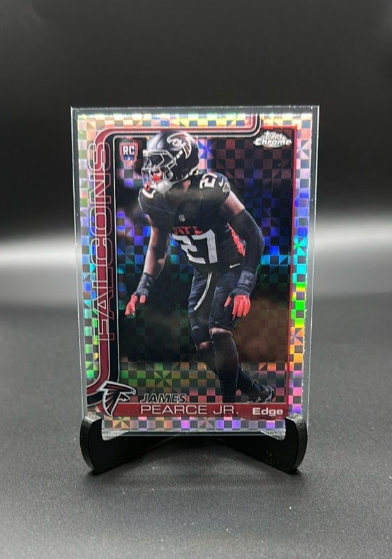 2025 Topps Chrome #351 James Pearce Jr. X-Fractor